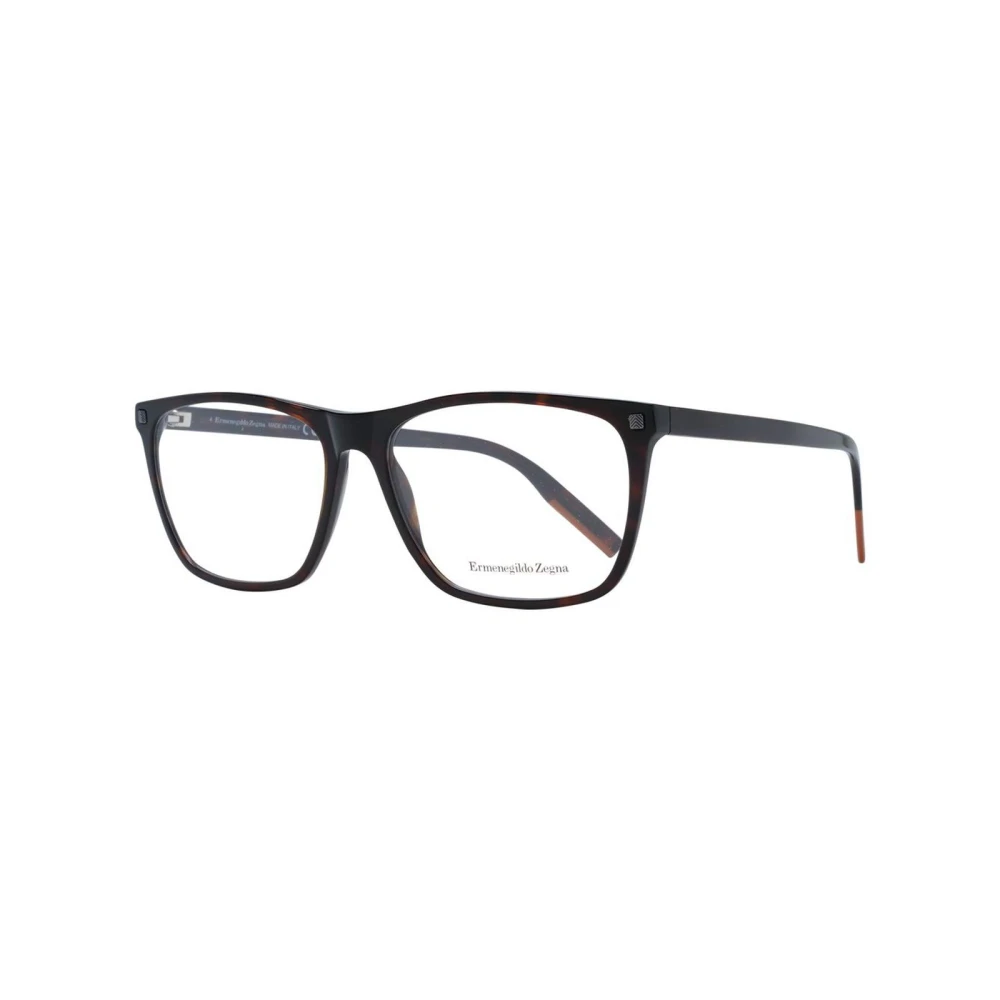 Zegna Men's Brown Tortoiseshell Optical Frames