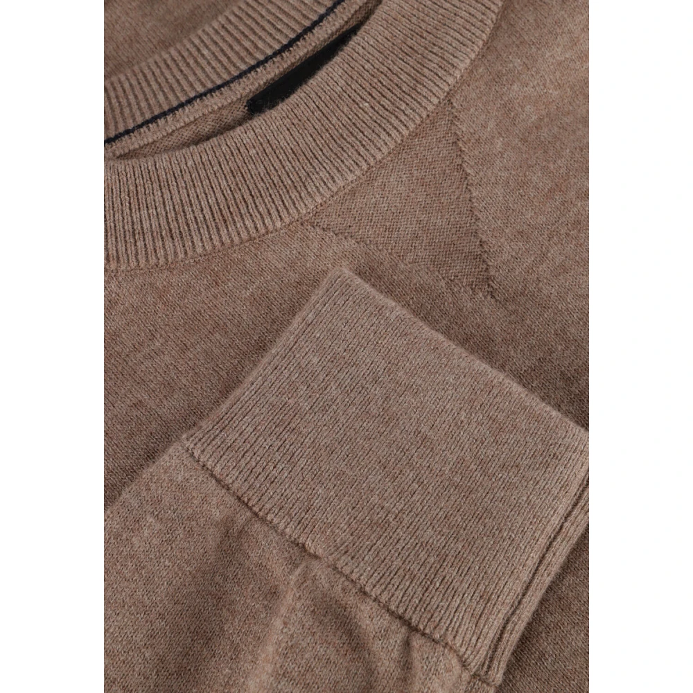 Saint Steve Taupe Sweater Pelle Brown Heren
