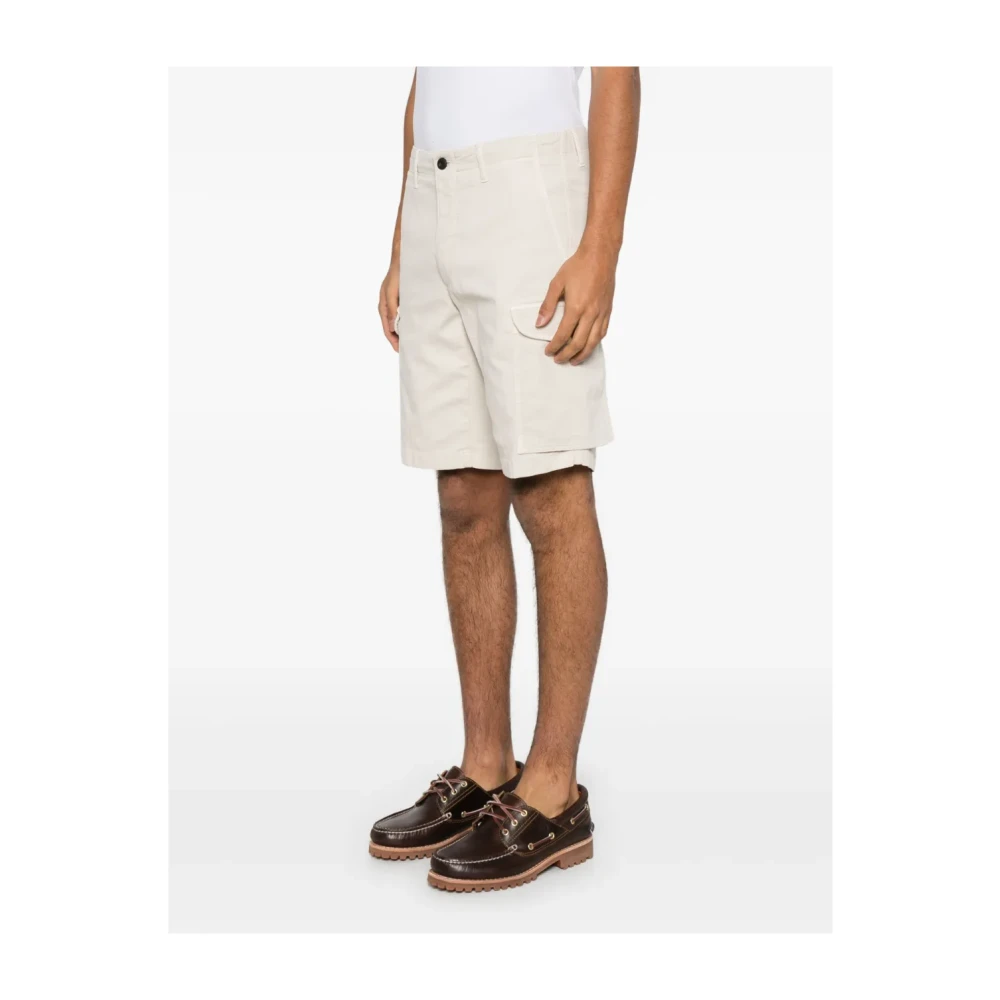 Incotex Cargo Bermuda Shorts Beige Heren