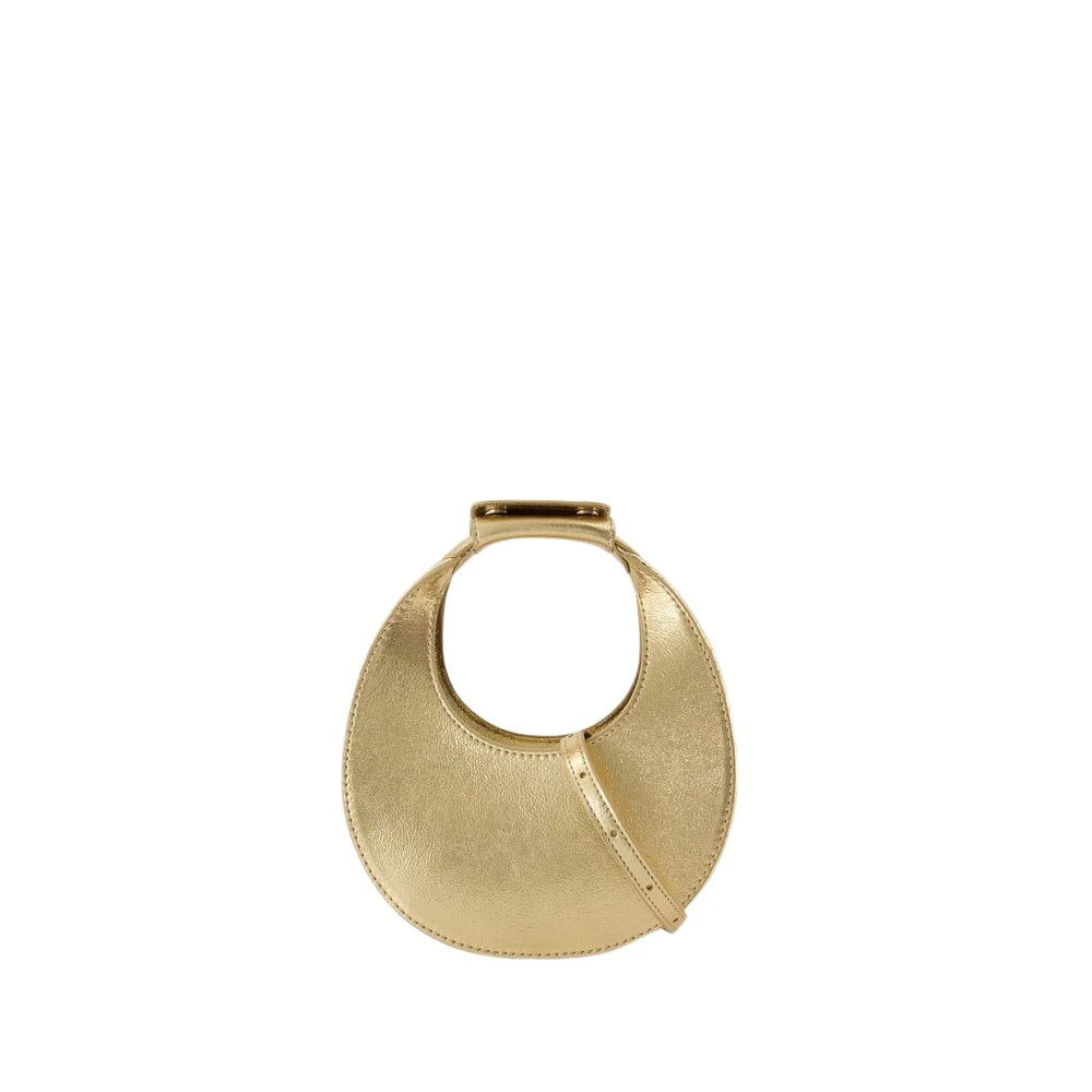 Staud Metallic Gouden Leren Schoudertas Yellow Dames