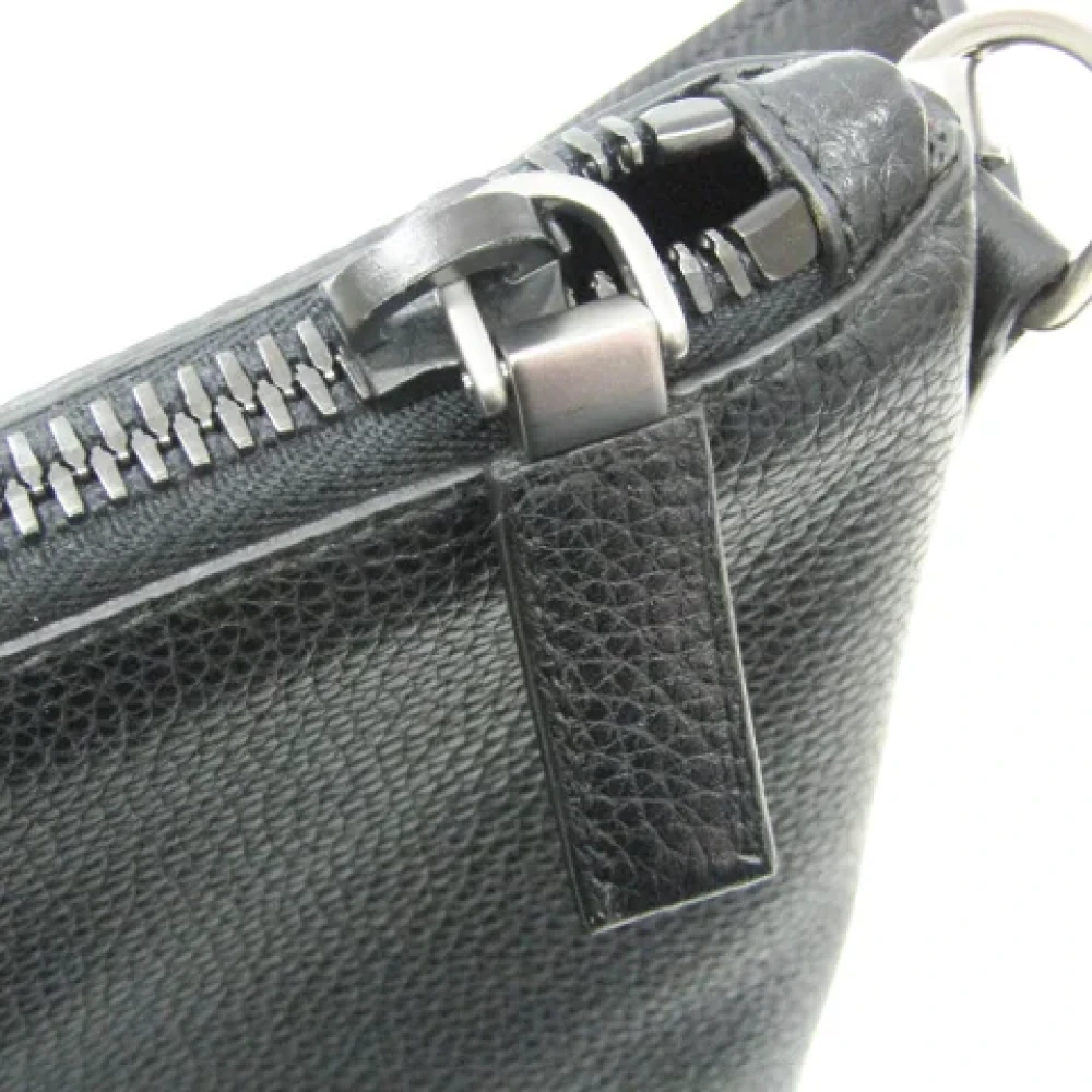 Prada Vintage Pre-owned Leather prada-bags Black Heren