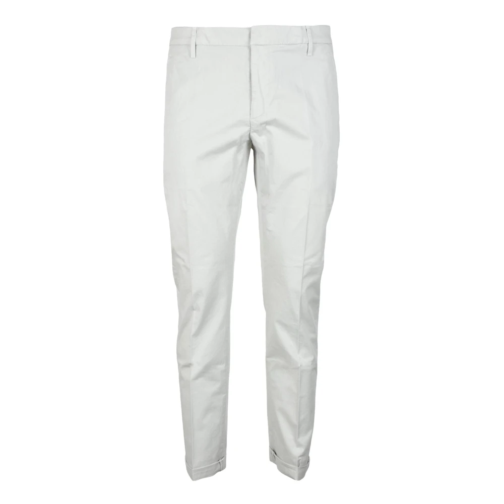 Dondup Gaubert Broek van Katoenmix met Rits Brown Heren