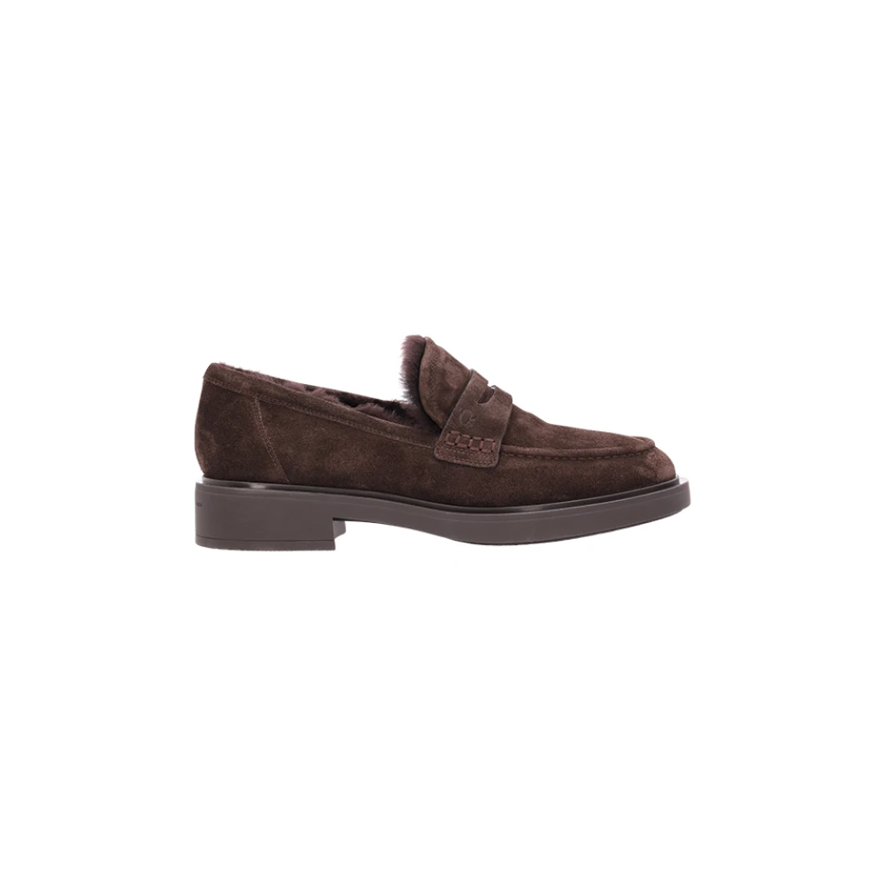 Gianvito Rossi Women's Brown Harris Loafer - Loafers - 5 Uk - Shoes