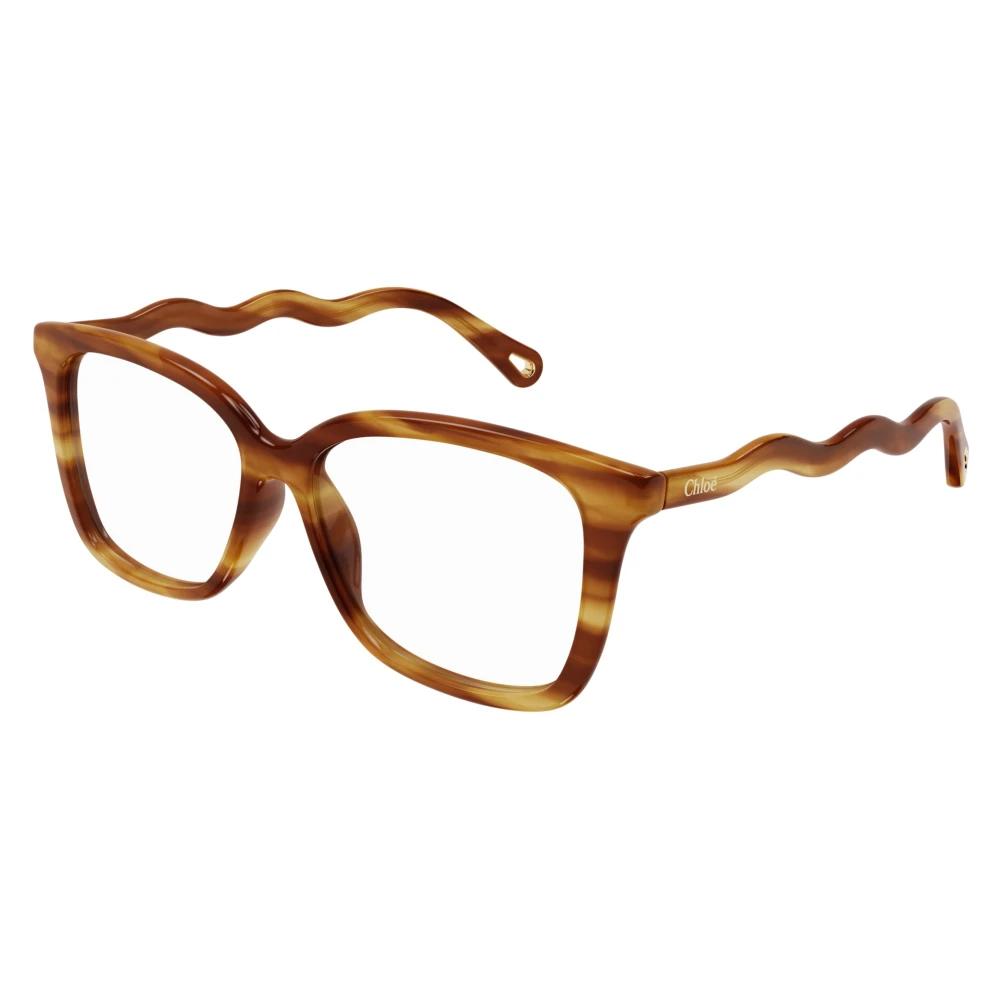 Chloé Unisex Brown Glasses, 52 Mm, Rectangle Eyeglasses