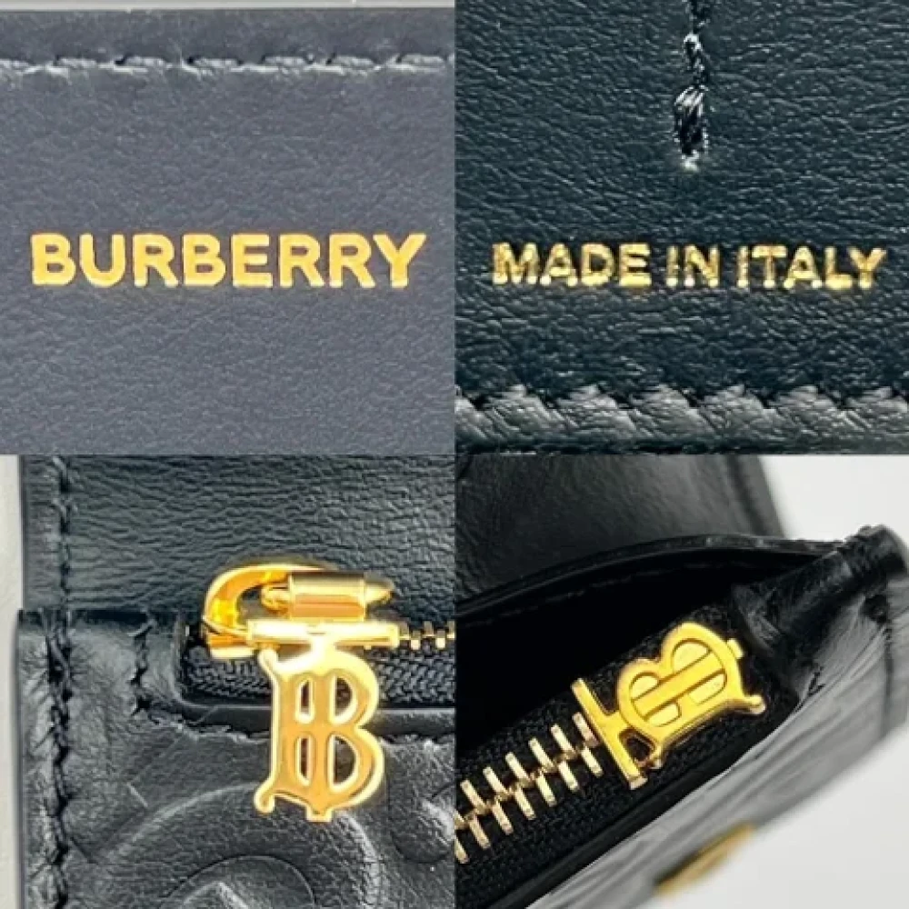 Burberry Vintage Pre-owned Leather wallets Black Dames