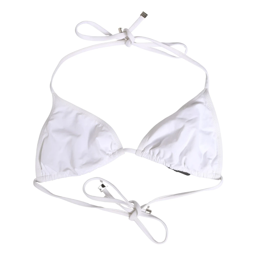 Dolce & Gabbana Women's White Bikini Top - Bikinis - S - Swimwear