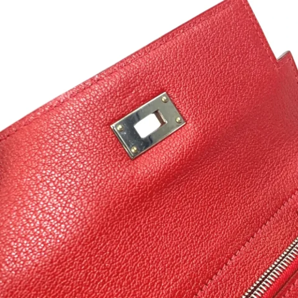 Hermès Vintage Pre-owned Leather wallets Red Dames