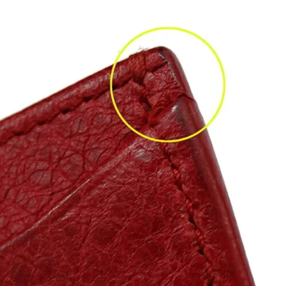 Balenciaga Vintage Pre-owned Leather wallets Red Dames