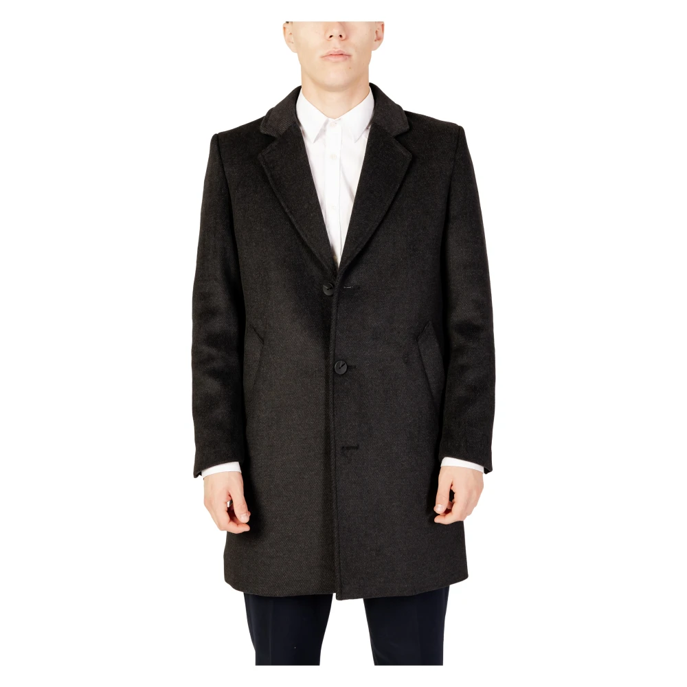 Antony Morato Single-Breasted Coats Black Heren