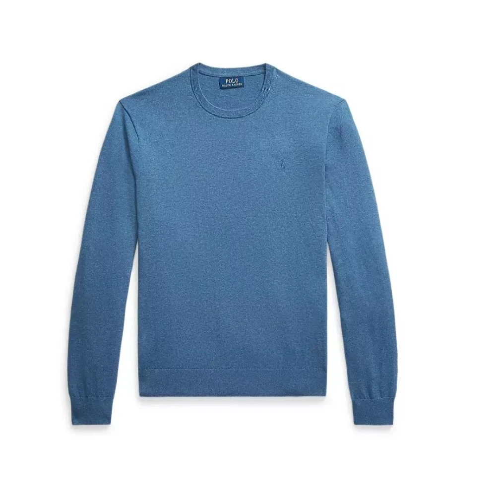 Polo Ralph Lauren Men's Blue Stylish Vesta For A Trendy Look - Round-Neck Knitwear - 2XL - Knitwear