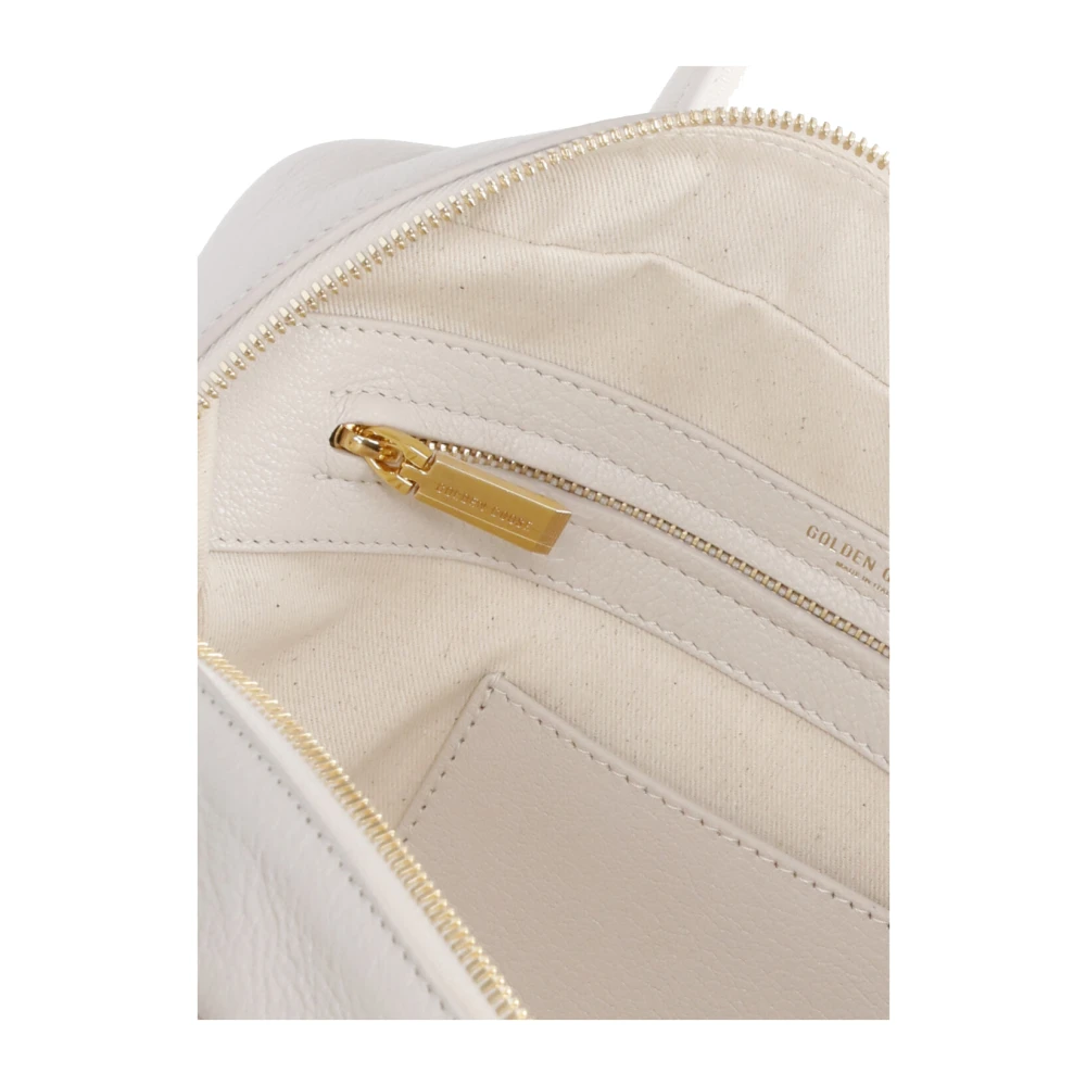 Golden Goose Ivoor Leren Handtas Vrouw Beige Dames