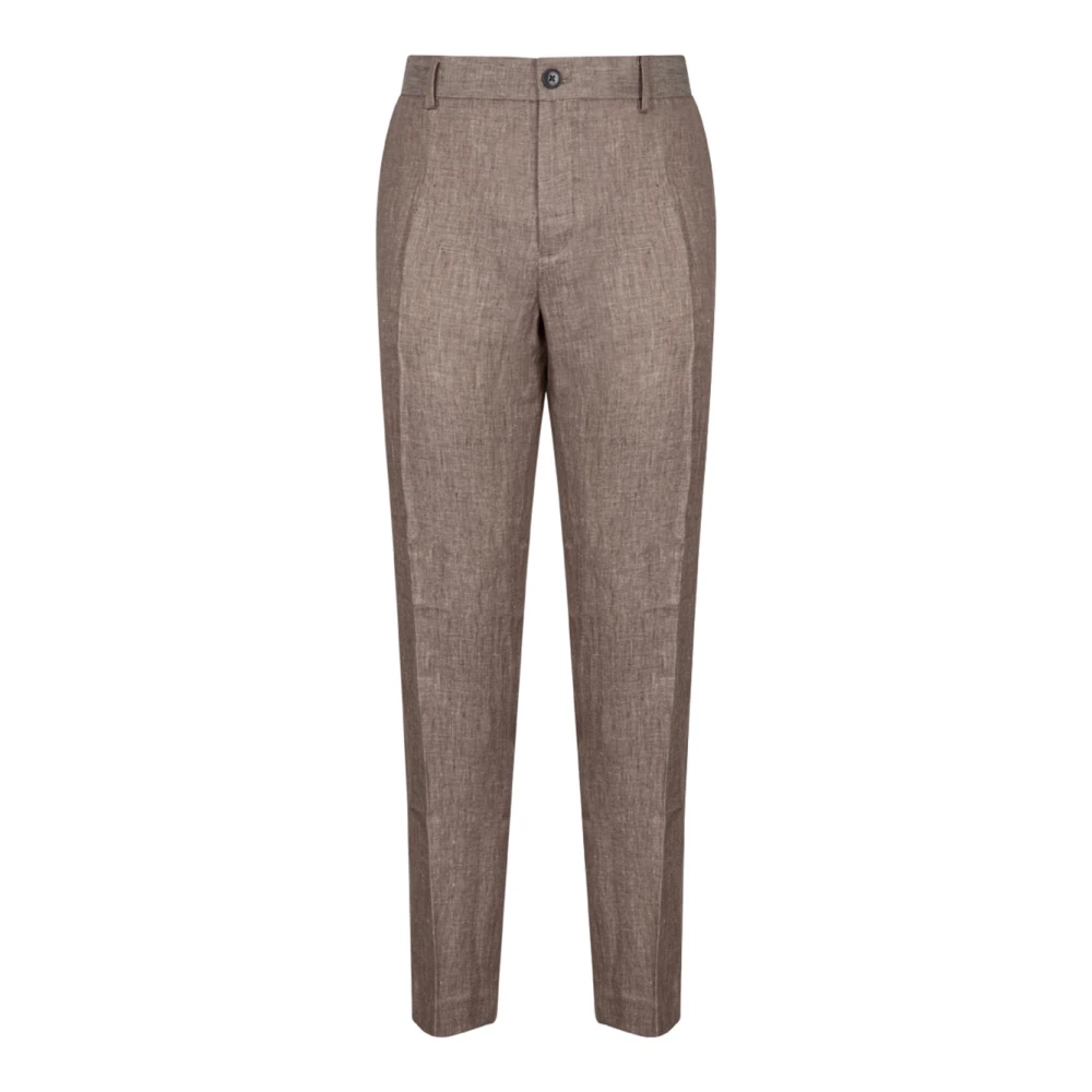 Selected Homme Bruna Linnebyxor med Stretchfoder Brown, Herr