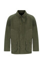 veste-en-coton-vert-avec-logo-brode