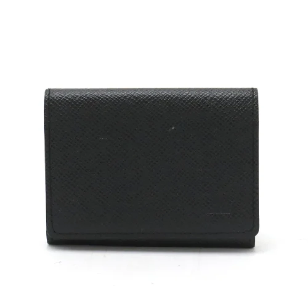 Louis Vuitton Vintage Pre-owned Leather wallets Black Heren