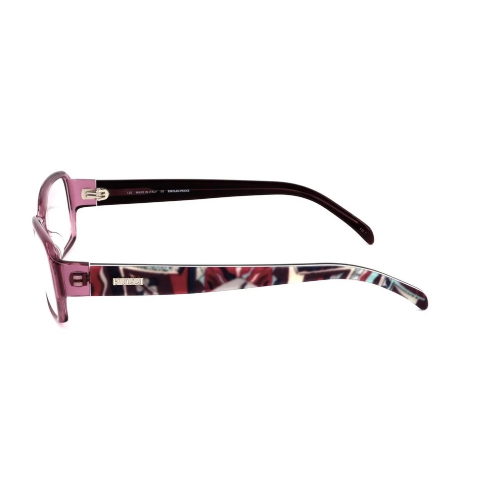 EMILIO PUCCI Paarse plastic damesmontuur met wijzerplaat Purple Dames
