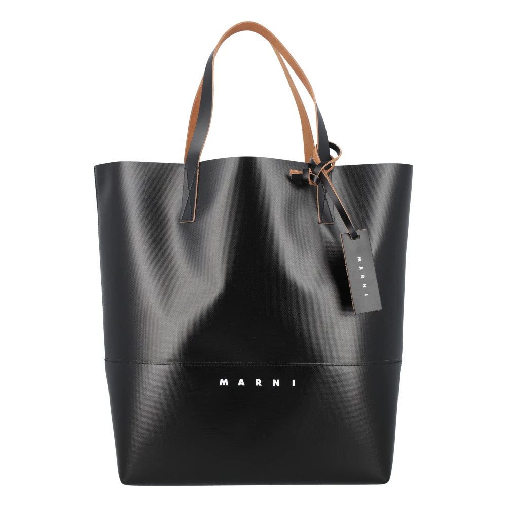 Marni Stijlvolle Tribeca Shopping Bag Black Heren