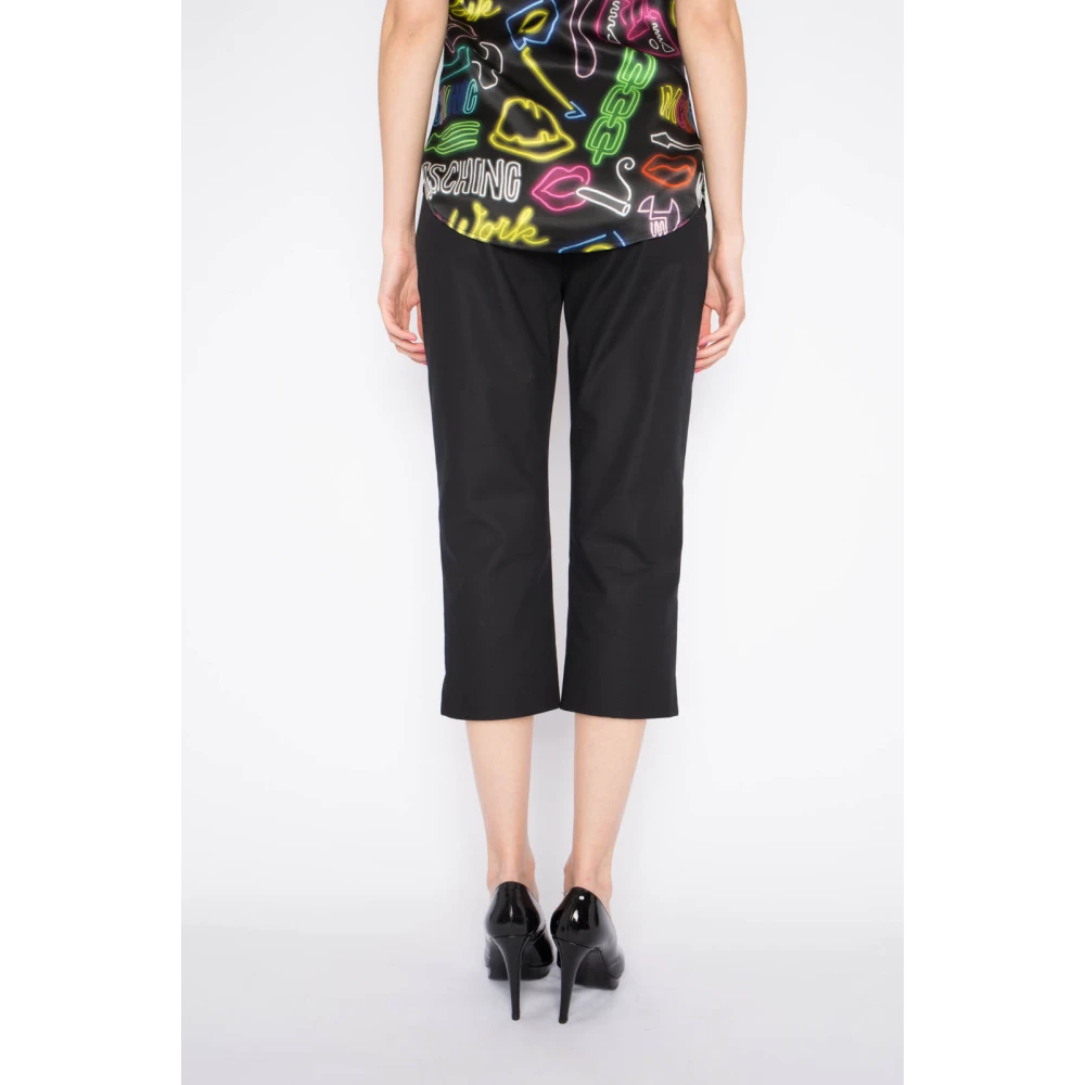 Moschino Zwarte Stijlvolle Broek Black Dames