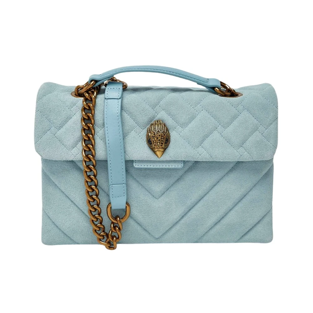 Kurt Geiger Women's Blue Leather Kensington Bag