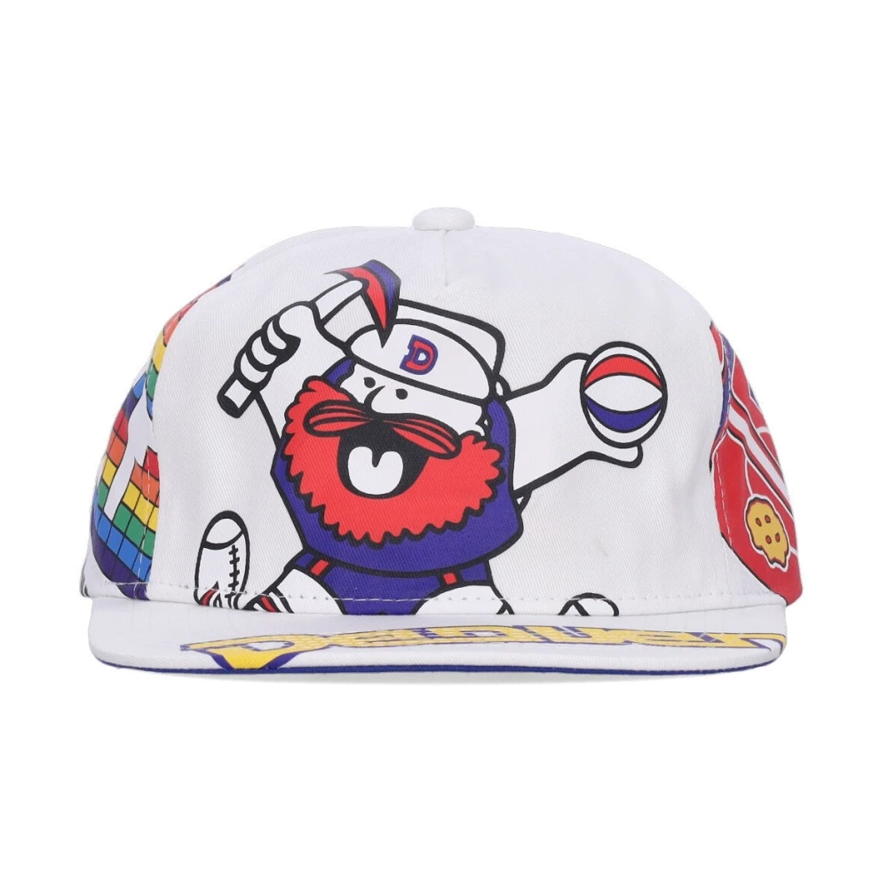 Mitchell & Ness Denver Nuggets Platte Klep Pet Wit Multicolor Heren