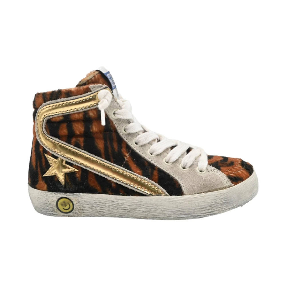 Golden Goose Leopard och Guld Sneakers Multicolor, Flicka