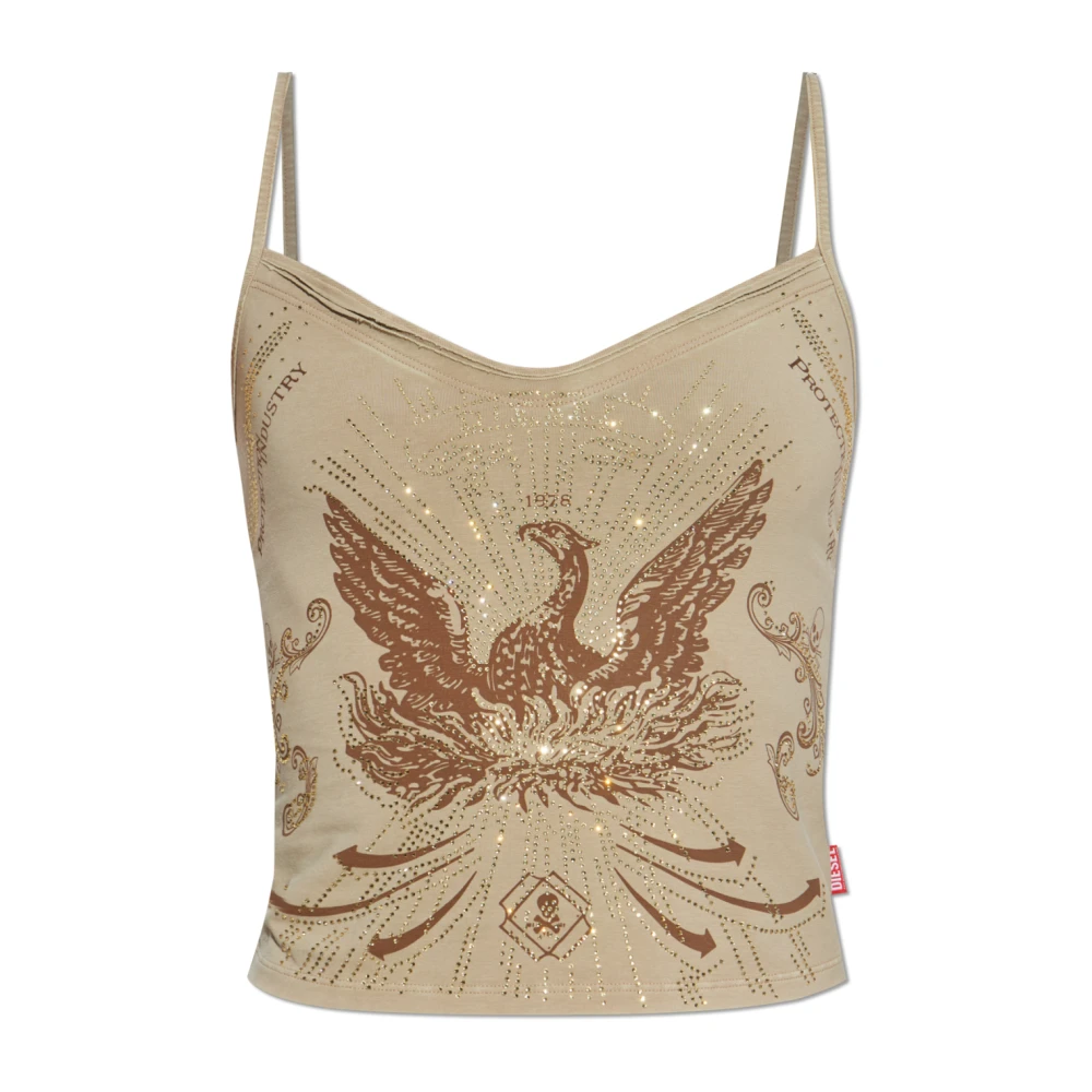 Diesel Damen Beige Oberteile, Sgröße:
