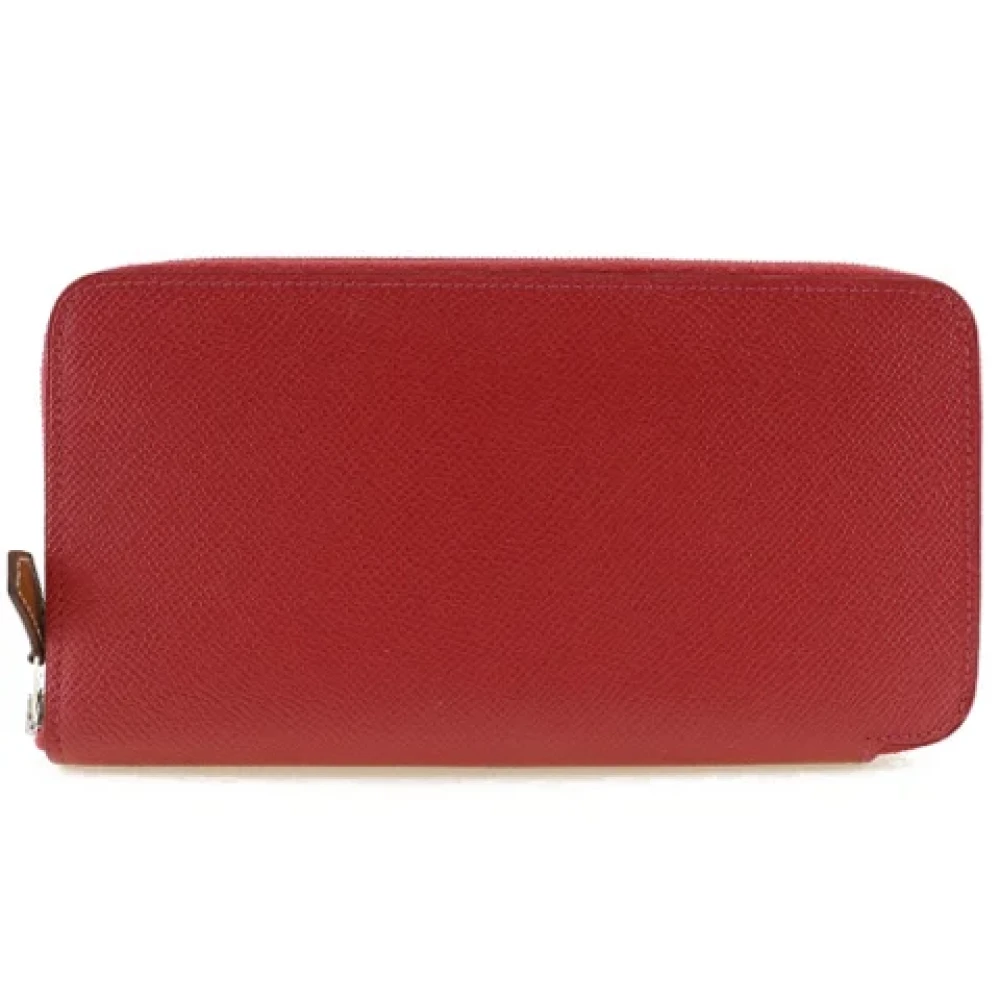 Hermès Vintage Pre-owned Fabric wallets Red Dames