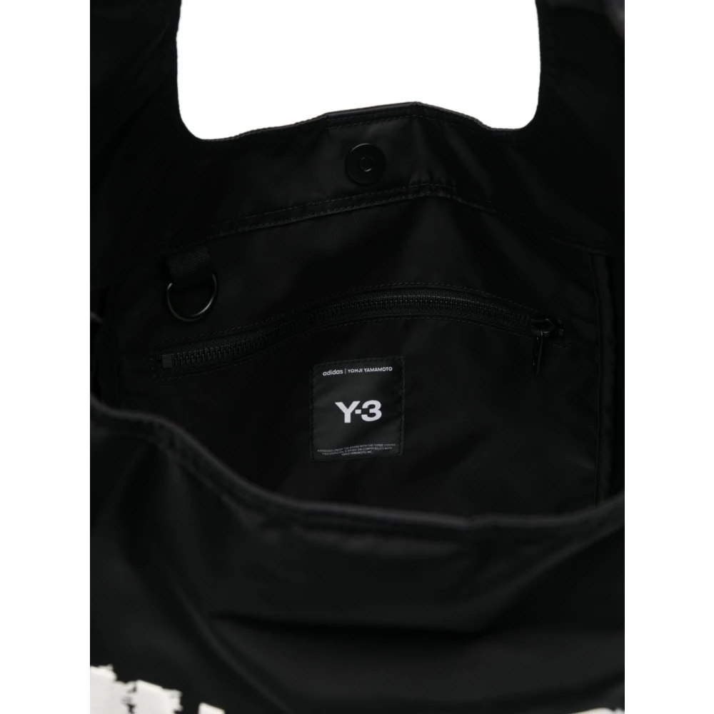 Y-3 Zwarte Schoudertas met Magnetische Sluiting Black Dames