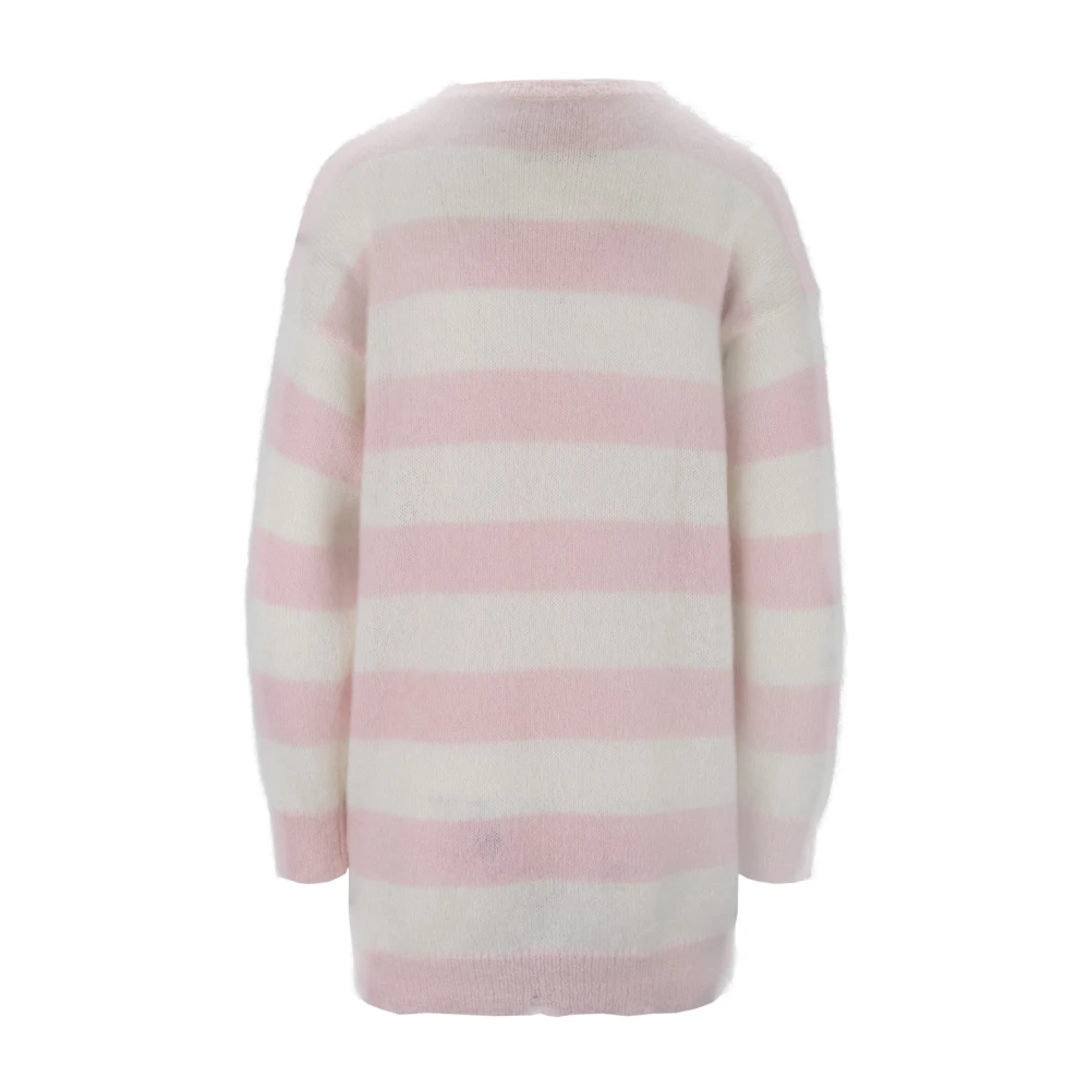 Aniye By Mohair Blend Trui met Lange Mouwen Pink Dames