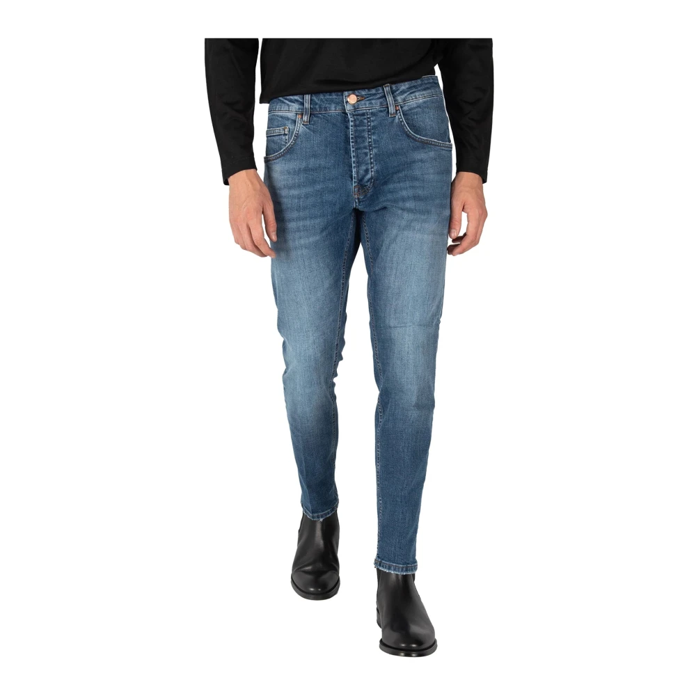 Don The Fuller Yaren Heren Slim Fit Katoenen Jeans Blue Heren