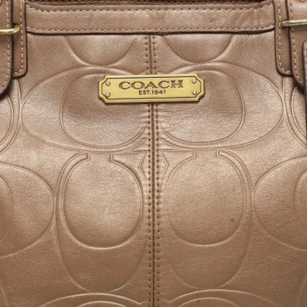 Coach Pre-owned Leather totes Brown Dames