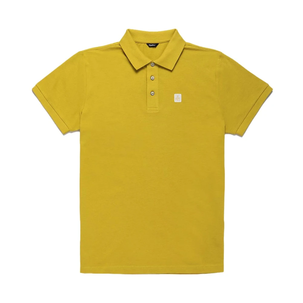 RefrigiWear Geel Katoenen Poloshirt voor Mannen Yellow Heren