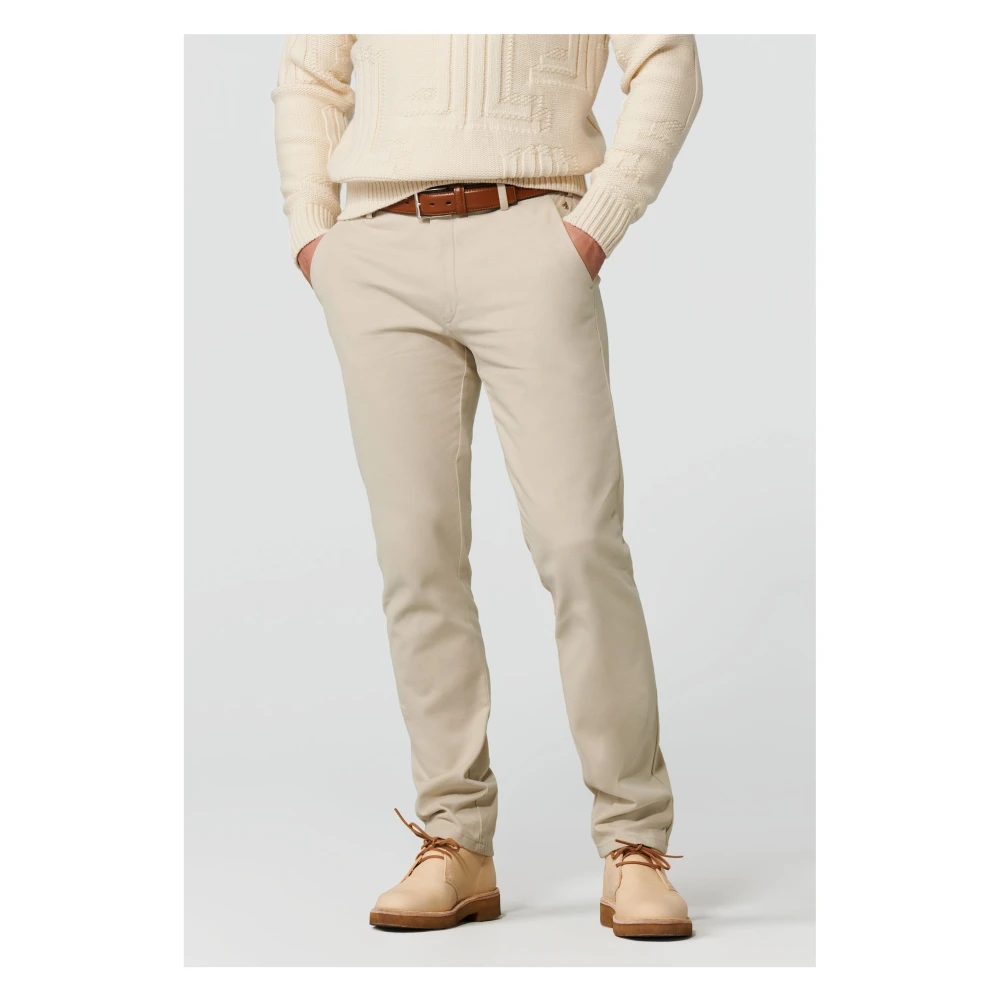 Meyer Ecru Bonn Broek Beige Heren