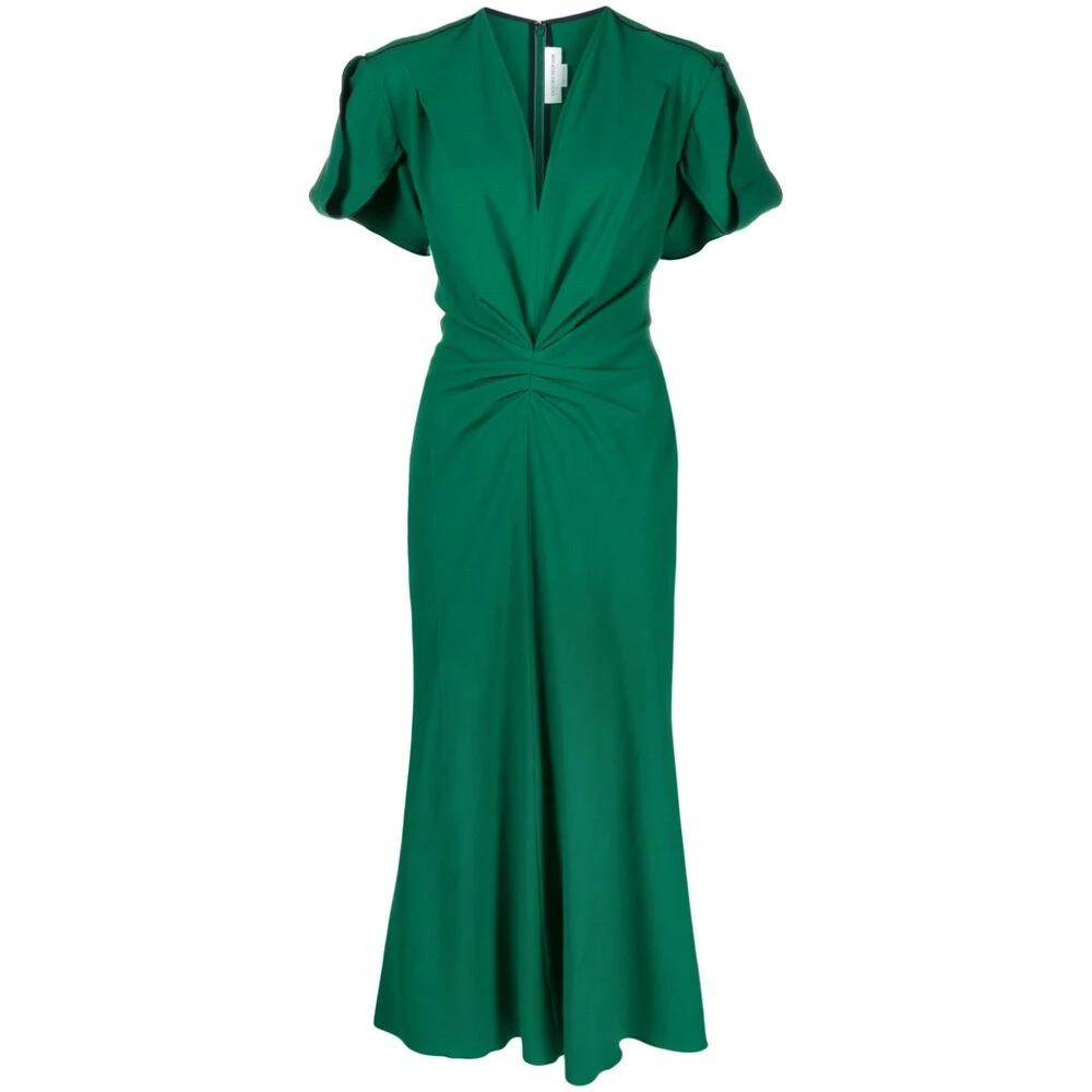 Victoria Beckham Midi Dresses Green Dames