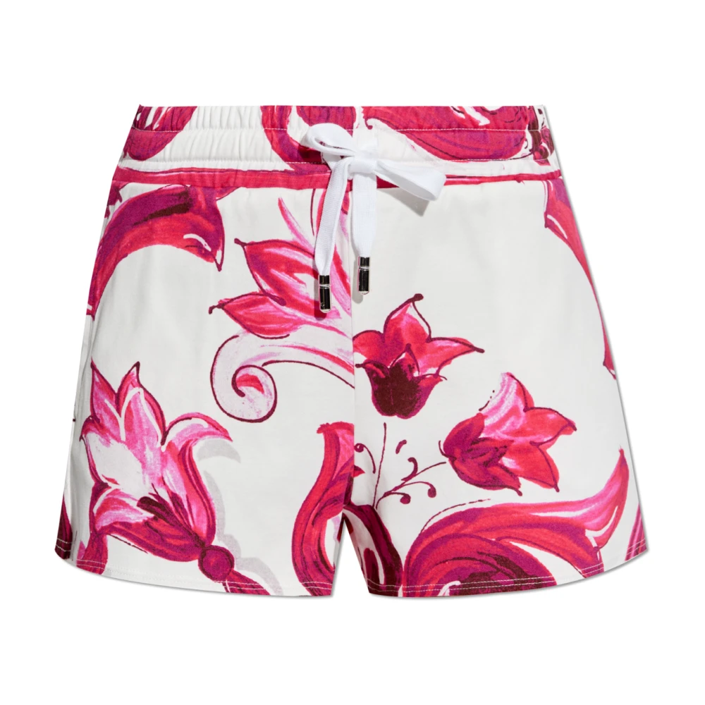 Dolce & Gabbana Shorts met Majolica patroon Pink Dames