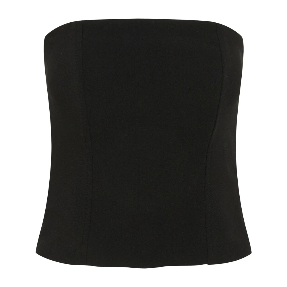InWear Zwarte Bustier Blouse Wilcoxiw Stijl Black Dames
