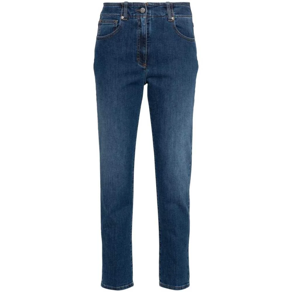 PESERICO Slim-fit Jeans Blue Dames