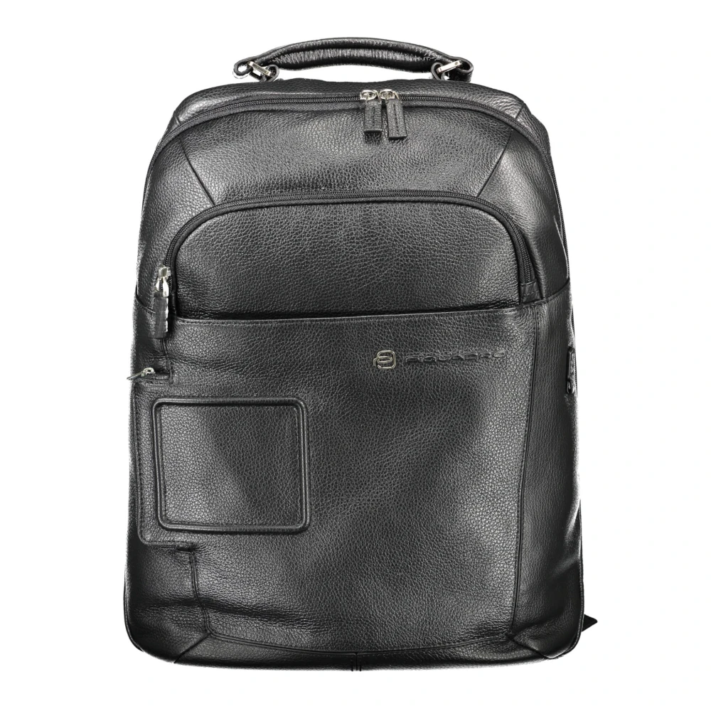 Piquadro Men's Black Backpacks, One Size, Backpack With 1 Handle