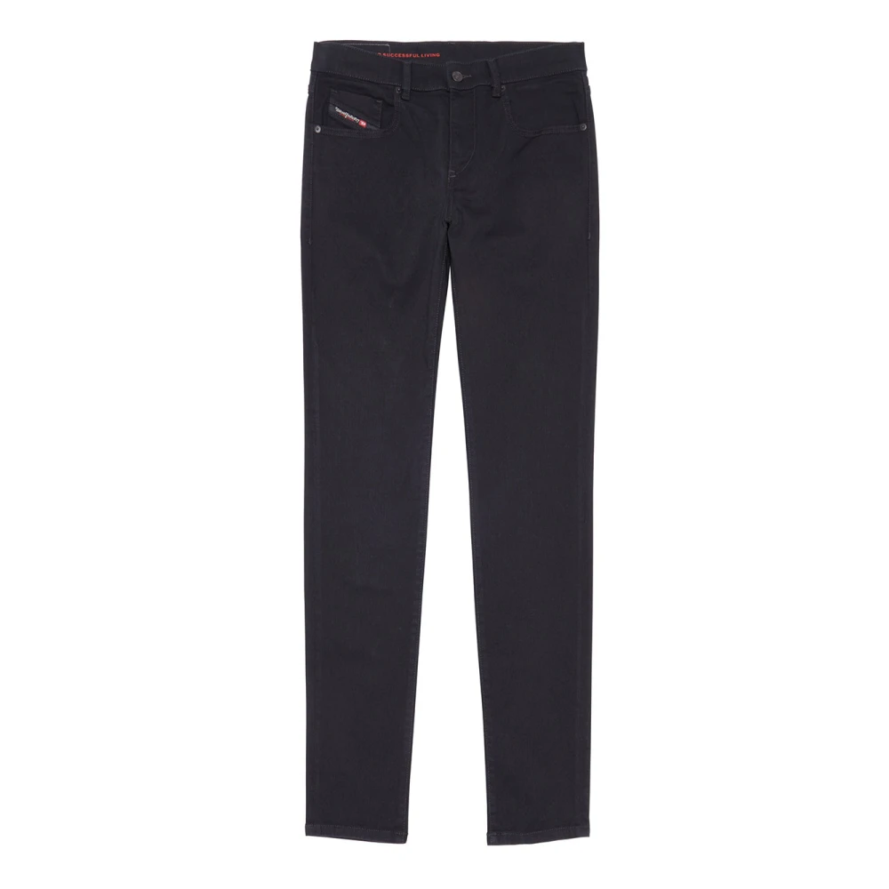 Diesel Black Slim Jeans - Male - Straight Fit Jeans - Black - W32 - Jeans