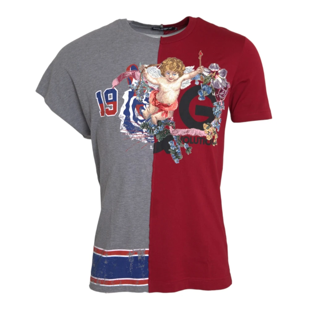 Dolce & Gabbana Hombre Multicolor - Camiseta De Cuello Redondo - Tops - S - Camiseta De Cuello Redondo