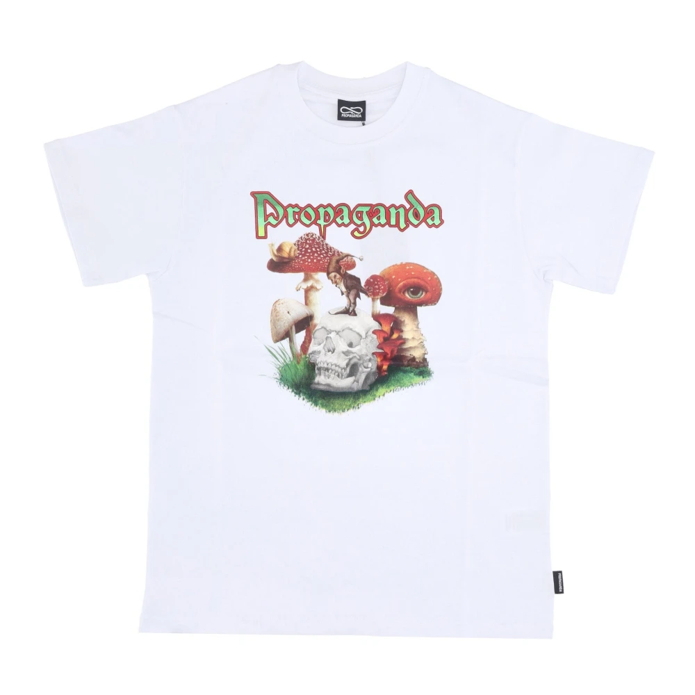 Propaganda Men's White Tee With Embroidered Logo