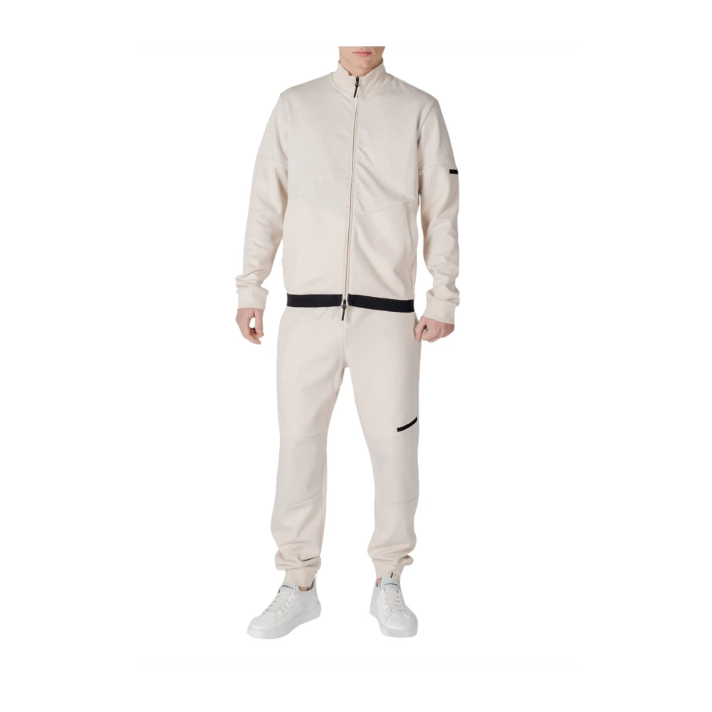 Emporio Armani Ea7 Men's Ivory Sporty Tracksuit Set