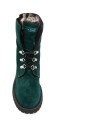 bottines-en-cuir-vert-avec-fourrure