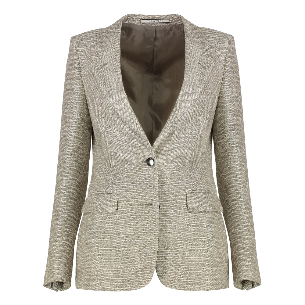 Tagliatore Single-breasted jasje met één knoopsluiting Beige Dames