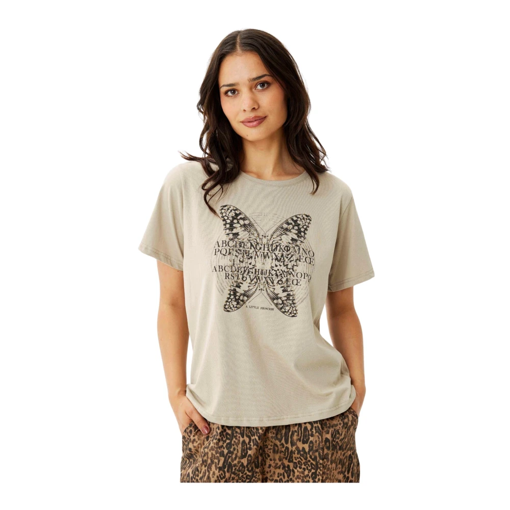 IN Front Prinses T-shirt Top Zand Beige Dames