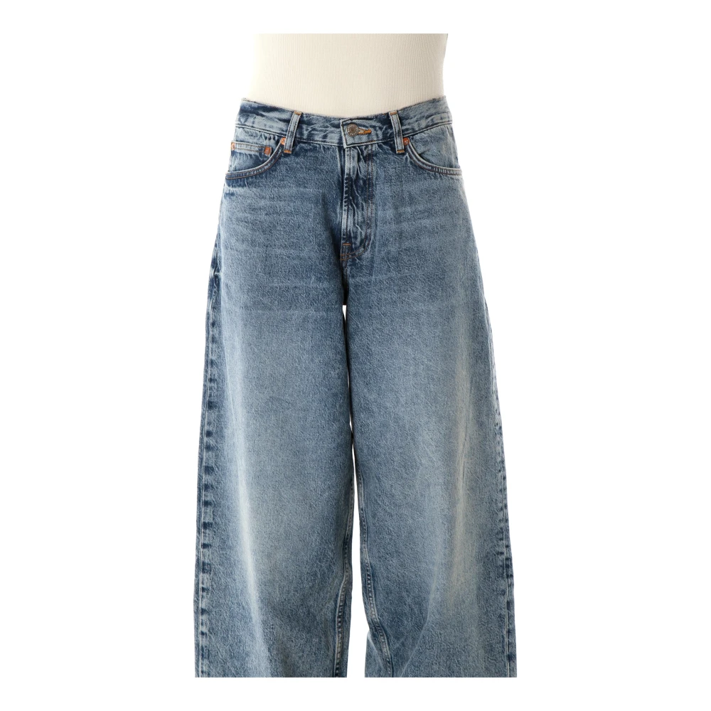 Samsøe High Waist Wide Jeans Blue Dames