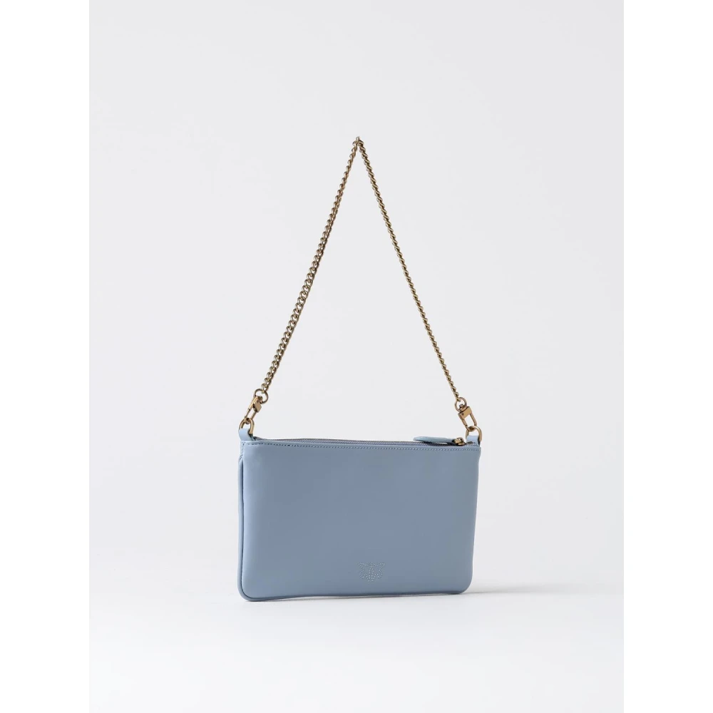 pinko Love Birds Logo Schoudertas Blue Dames