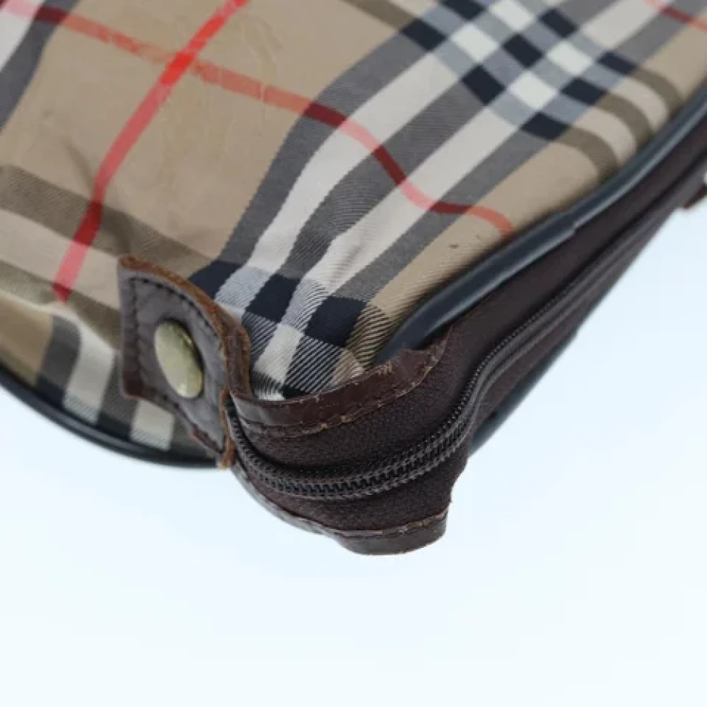 Burberry Vintage Pre-owned Canvas travel-bags Beige Dames