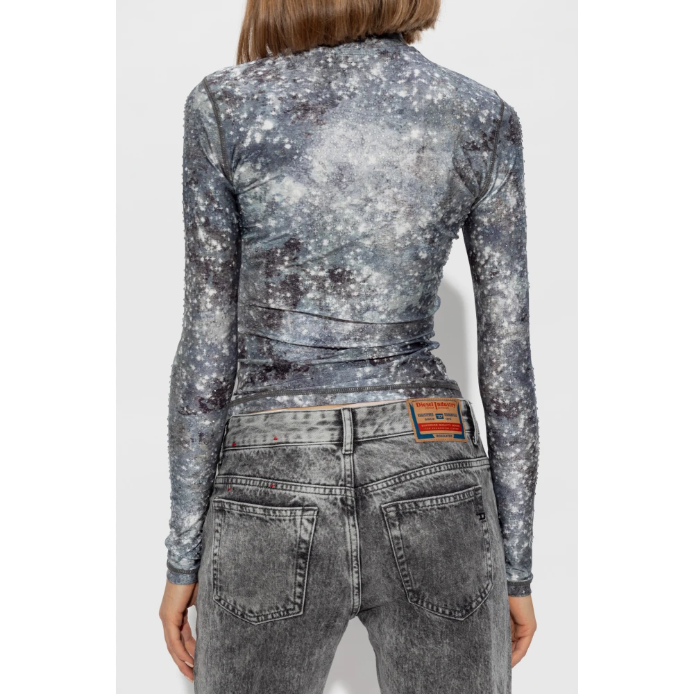 Diesel Top T-Akara Gray Dames