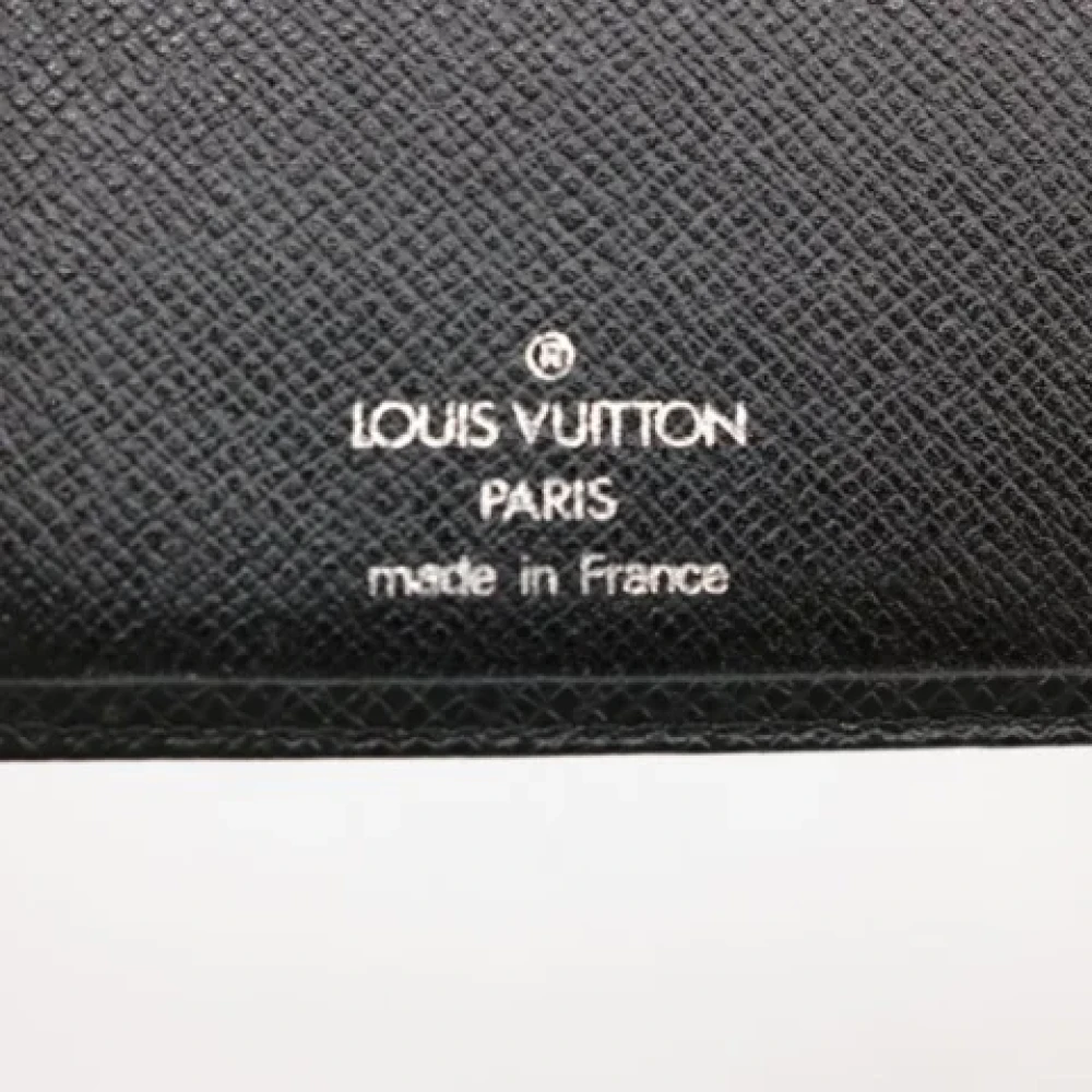 Louis Vuitton Vintage Pre-owned Leather wallets Black Heren