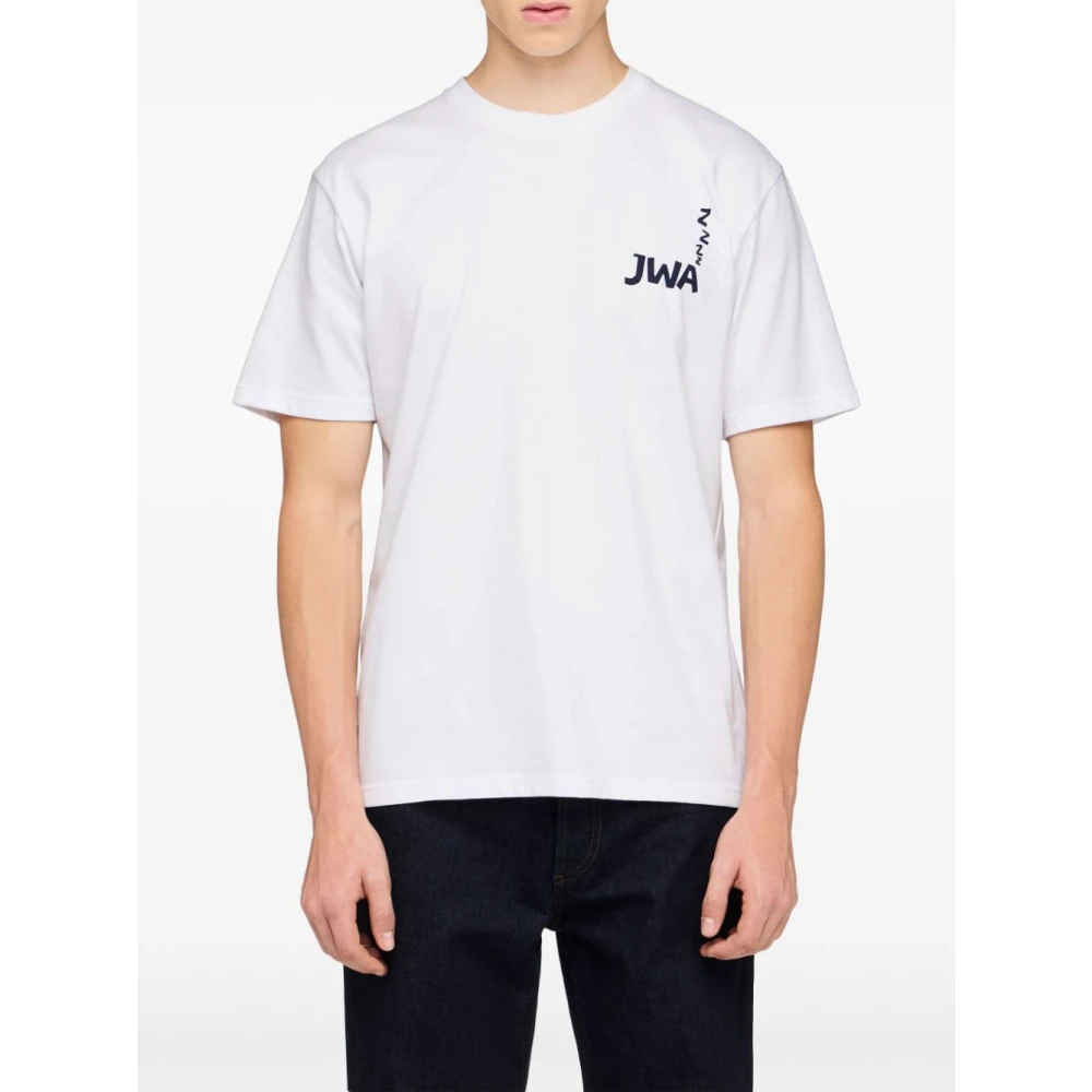 JW Anderson Witte Stijlvolle T-shirt voor Mannen White Heren